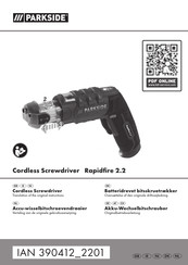 Parkside Rapidfire 2.2 Vertaling Van De Originele Gebruiksaanwijzing