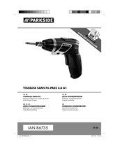 Parkside 4513422 Bedienings- En Veiligheidsinstructies