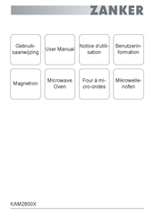 ZANKER KAM2800X Gebruiksaanwijzing