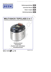 Beem MULTI-BACK TOPCLASS 3 in 1 Gebruiksaanwijzing