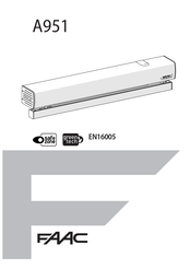 FAAC A951 Handleiding