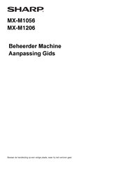 Sharp MX-M1056 Beheerhandleiding