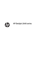 HP Deskjet 2640 series Handleiding