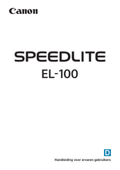 Canon SPEEDLITE EL-100 Handleiding