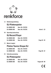 Renkforce DJ-2650B USB Gebruiksaanwijzing