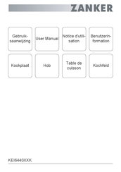 ZANKER KEI6440XXK Gebruiksaanwijzing