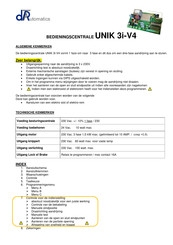 DR Automatics UNIK 3i-V4 Handleiding