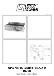 Leroy Somer R630 Installatie En Onderhoud