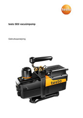 TESTO 0564 5652 Gebruiksaanwijzing