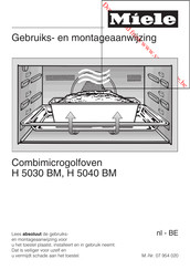 Miele H 5030 BM Gebruiks- En Montage-Aanwijzing