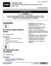 Toro Reelmaster 3100-D Installatie-Instructies