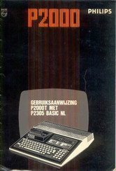 Philips P2000T Gebruiksaanwijzing