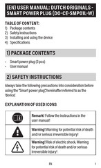 Dutch originals DO-CE-SMP01L-W Gebruikershandleiding