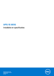 Dell XPS 15 9510 Installatiehandleiding