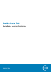 Dell Latitude 5401 Installatiehandleiding