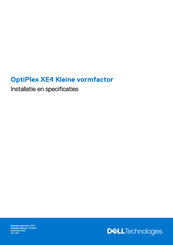 Dell OptiPlex XE4 Installatiehandleiding