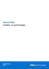 Dell Vostro 5502 Installatiehandleiding