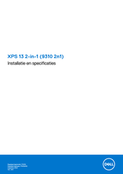 Dell XPS 13 2-in-1 Installatiehandleiding