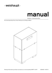 Weishaupt WWP S 130 IR Montage- En Bedieningshandleiding