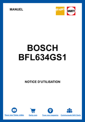 Bosch BFL634GS1 Gebruikershandleiding En Installatie-Instructies