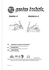 Elem Garden Technic RIDEREL61-P Instructies