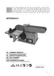 METAWOOD MTCP500-914 Instructies