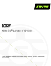 Shure MXCW Handleiding