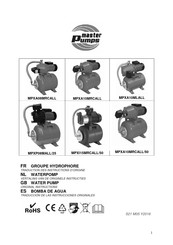 Master Pumps MPXP08MALL/25 Instructies