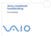 Sony VAIO PCG-R600HEK Handleiding