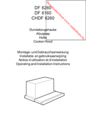 AEG CHDF 6260 Installatie- En Gebruiksaanwijzing
