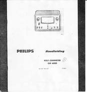 Philips GM 6000 Handleiding