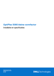 Dell OptiPlex 5080 kleine vormfactor Installatiehandleiding