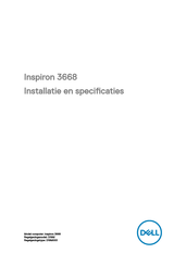 Dell Inspiron 3668 Installatiehandleiding