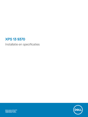 Dell XPS 13 9370 Installatiehandleiding