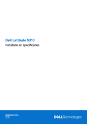 Dell Latitude 5310 Installatiehandleiding