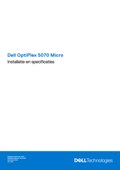 Dell OptiPlex 5070 Micro Installatiehandleiding