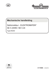 GFA ELEKTROMATEN KG50 Handleiding