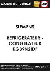 Siemens KG39N2IDF Gebruikershandleiding