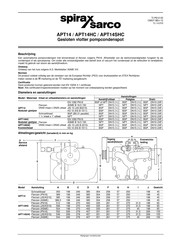 Spirax Sarco APT14 Technische Fiche