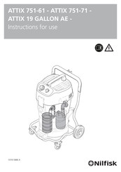 Nilfisk ATTIX 751-71 Gebruiksaanwijzingen