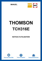 THOMSON TCH 316E Handleiding