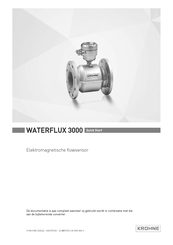 KROHNE WATERFLUX 3000 Snelstartgids