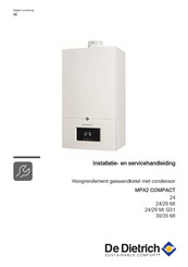 De Dietrich MPX2 COMPACT 24/29 MI G31 Installatie- En Servicehandleiding