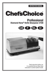 Chef's Choice EdgeCraft Diamond Hone 2100 Gebruiksaanwijzing