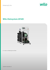 Wilo RainSystem AF400 Inbouw- En Bedieningsvoorschriften