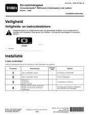 Toro 31695 Installatie-Instructies