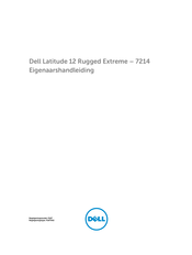 Dell Latitude 12 Rugged Extreme-7214 Handleiding