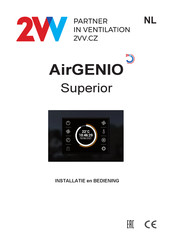 2VV AirGENIO Superior Installatie En Bediening