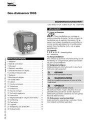 Kromschroeder DGS Bedieningsvoorschrift