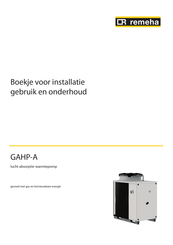 REMEHA GAHP-A LT S1 Handboek Voor Installatie, Gebruik En Onderhoud